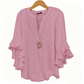 👚 50% OFF NOW! 🌸 Women's Casual V-Neck Ruffled Top – Flowy, lightweight & elegant ruffle detail – perfect for work, brunch or summer outings 💃