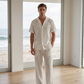 👔 LIMITED-TIME 50% OFF! ✨ Men's Ribbed Set – Shirt & Pants, 2 Colors, S-2XL 🌴
