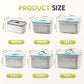 🥗 🧊 2 in 1 Draining Fresh-Keep Food Container – Airtight & Microwave Safe – Fridge Essential 🔒