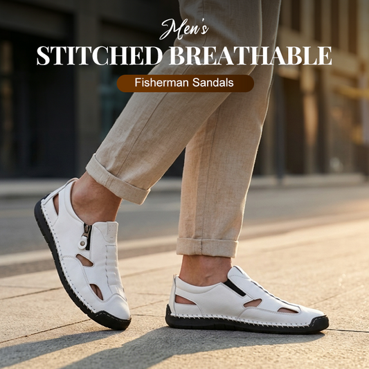 🩴 LIMITED-TIME 50% OFF! 🎣 Men's Stitched Breathable Fisherman Sandals – Durable, Supportive, Classic Outdoor Style ✨