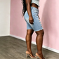 🩳 50% OFF NOW! 🏆 Women's Mid-Waist Ripped Denim Bermuda Shorts – Stretchy, distressed & raw hem – perfect for summer streetwear, casual outings or edgy chic 🌞