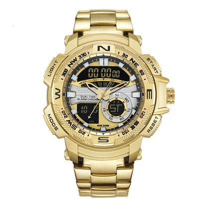 Men's Dual-Display Sports Watch ⌚ Analog Meets Digital – Track Time, Date & Performance in One Sleek Design ⚡