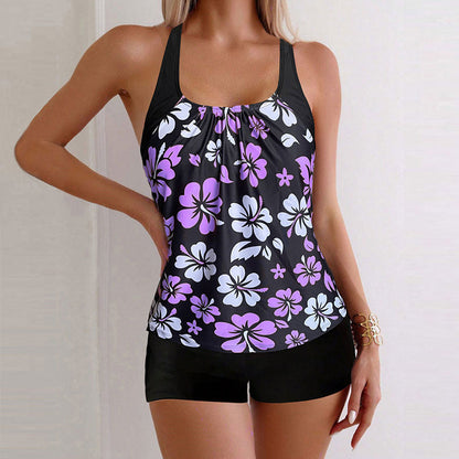 👙 PROMO LIMITÉE -50% ! 🌊 Printed Two-Piece Swimsuit – Tummy Control, 4-Way Stretch, UPF 50+, 6 Patterns, Sizes S-2XL 🌸