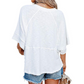 🌸 Flare Sleeve Top | Soft & Breathable Fabric 🌬️ | Loose Relaxed Fit ✨ | 5 Colors Available 🎨 | S-3XL Plus Size Friendly 👗