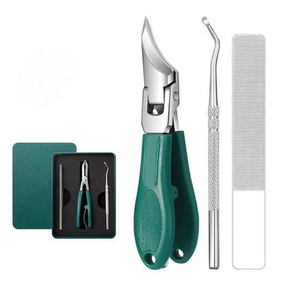 🎉 2026 Sale — Over 47,000 Sold! ✂️ 3-Piece Professional Toenail Clipper Set – Precision Curved Blades 🦶