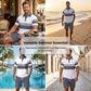 👕 LIMITED-TIME 50% OFF! 💥 Men's Two-Piece Shirt and Shorts Set – Digital Print, Athletic Fit, Wrinkle Resistant ✨