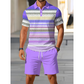 👕 LIMITED-TIME 50% OFF! 💥 Men's Two-Piece Shirt and Shorts Set – Digital Print, Athletic Fit, Wrinkle Resistant ✨