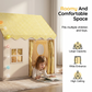 🏆 PROMO LIMITÉE 50% DE RÉDUCTION ! 🏠 Tente de Jeu pour Enfants – Maison Château, Lumières Féériques, Tissu Respirant ✨