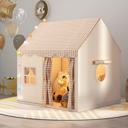 🏆 PROMO LIMITÉE 50% DE RÉDUCTION ! 🏠 Tente de Jeu pour Enfants – Maison Château, Lumières Féériques, Tissu Respirant ✨