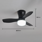 💡 Remote-Controlled LED Ceiling Fan Light | Foldable Blades 🌀 | 3 Color Temps ✨ | Energy-Saving & Flicker-Free 👁️ | Smart Timer ⏰