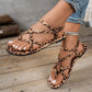 🐆 Women's Retro Leopard Print Beach Sandals | Lightweight & Breathable | Non-Slip Rubber Sole | Summer Vacation Must-Have 🏖️