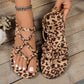 🐆 Women's Retro Leopard Print Beach Sandals | Lightweight & Breathable | Non-Slip Rubber Sole | Summer Vacation Must-Have 🏖️