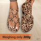 🐆 Women's Retro Leopard Print Beach Sandals | Lightweight & Breathable | Non-Slip Rubber Sole | Summer Vacation Must-Have 🏖️