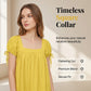 Women's Square Neck Babydoll Top