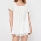 Women's Square Neck Babydoll Top