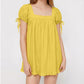 Women's Square Neck Babydoll Top
