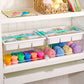 📦 Stackable Clear Plastic Storage Bin with Latching Lid | 🔍 Transparent PET | 🗂️ Dual-Layer & Removable Dividers | 🔒 Secure Latches | 🏠 Space-Saving Organizer
