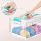 📦 Stackable Clear Plastic Storage Bin with Latching Lid | 🔍 Transparent PET | 🗂️ Dual-Layer & Removable Dividers | 🔒 Secure Latches | 🏠 Space-Saving Organizer