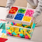 📦 Stackable Clear Plastic Storage Bin with Latching Lid | 🔍 Transparent PET | 🗂️ Dual-Layer & Removable Dividers | 🔒 Secure Latches | 🏠 Space-Saving Organizer