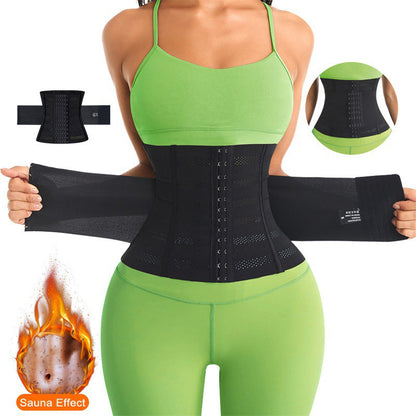 Women's Waist Trainer Cincher ⏳⧗ | 7 Steel Bones Back Support | Dual-Layer Compression Hourglass Shaper 💪 | Breathable Mesh S-3XL