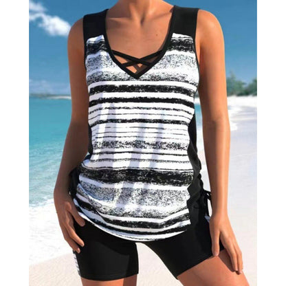 ⏳Limited-time 50% off⏰Women's Printed Two-Piece Tankini Swimsuit👙🩳