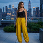 ⏰Last Day Special Price 50%OFF!!!  Women's Loose-Fit Drawstring Lantern Pants, Slimming Baggy Ankle Cuff Pants for Home & Outdoor