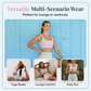 Women’s Rainbow Stripe Tank & Shorts Set