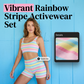 Women’s Rainbow Stripe Tank & Shorts Set