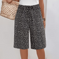 Women’s Retro Printed Wide Leg Shorts