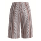 Women’s Retro Printed Wide Leg Shorts