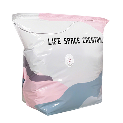 No-Pump Vacuum Storage Bags, Extra Large Space Saver, 3-Second Compression, Airtight Seal, 80% Space Saving, Durable PA+PE, for Clothes & Bedding