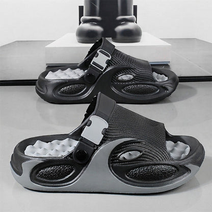 👟 Men's 2-Way EVA Sandals | Breathable Hollow Design, Massage Footbed & Non-Slip Grip – Casual Summer Slides