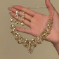 ⏳Time-Limited Special⏰Elegant Yellow Sparkling Rhinestone Jewelry