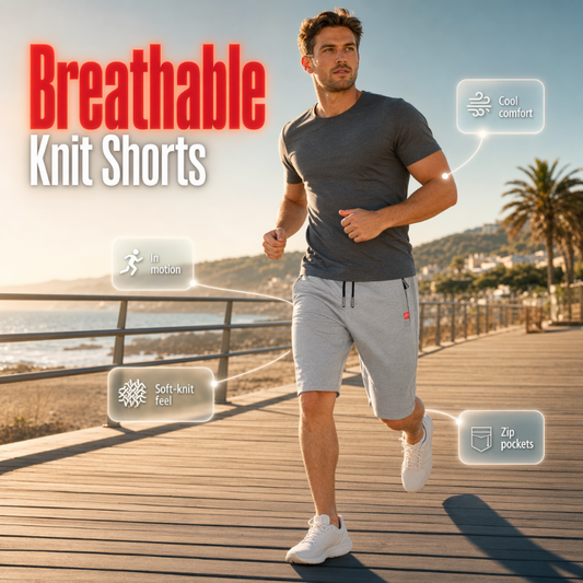 Men's Casual Drawstring 3/4 Shorts