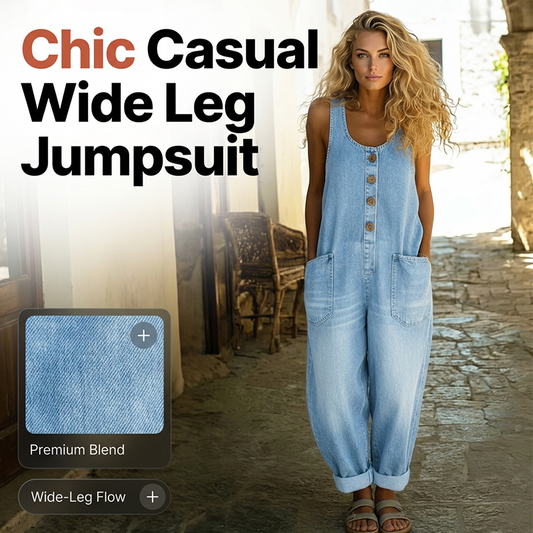 ⏳Time-Limited Special⏰ Sleeveless Wide-Leg Jumpsuit – Breezy Summer Ease ☀️