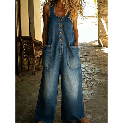 ⏳Time-Limited Special⏰ Sleeveless Wide-Leg Jumpsuit – Breezy Summer Ease ☀️