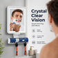 LED Shower Mirror with Heated Anti-Fog for Shaving