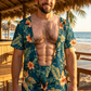 Men Funny 3D Printed Hairy Chest T Shirt