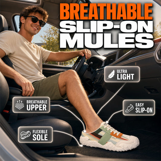 📢📢50% OFF !!⏰Men's Breathable Slip-On Mules