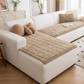 Quilted Corduroy Non-Slip Sofa Protector Mat