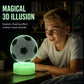 ⚽ 50% OFF! Glow Soccer Night Light | 3D Holographic Illusion | Dynamic RGB Color Changing | Eye-Friendly LED | Touch & Remote Control 🌈✨