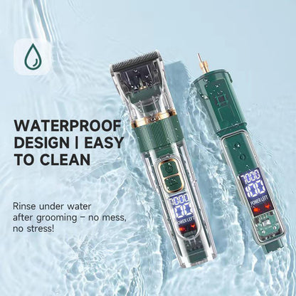 📢📢50% OFF !!⏰Groom in Peace – Ultra-Quiet Clipper Even Sensitive Pets Love! 🐾