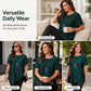 Flattering Pleated Plus Blouse