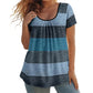 🏖️Summer Hot Sale 60% OFF🏝️👚Women's Casual Plus Size Color Block Top✨