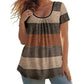 🏖️Summer Hot Sale 60% OFF🏝️👚Women's Casual Plus Size Color Block Top✨