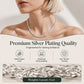 Elegant Silver-Tone Braided Wheat Chain Necklace