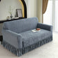 🛋️🛡️Full-Coverage Jacquard Sofa Slipcover with Ruffled Skirt