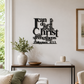 🖤 Blank wall got you stuck? This modern metal art fills the space — without the price tag of a gallery piece. 😎