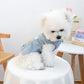 👗 Cute Princess Denim Dog Jacket – Stylish Adjustable Clothing for Small & Medium Dogs, Soft Washed Denim with Bow Accent 🐩✨