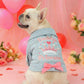 👗 Cute Princess Denim Dog Jacket – Stylish Adjustable Clothing for Small & Medium Dogs, Soft Washed Denim with Bow Accent 🐩✨